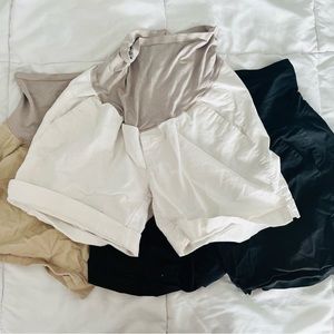 Maternity Khaki/Chino Shorts Bundle
